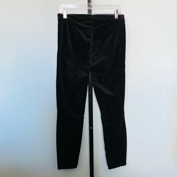 GAP Black Velvet Side Zip Leggings Regular Length Size 28R - Picture 5 of 8